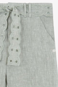Kız Çocuk Keten Pantalon