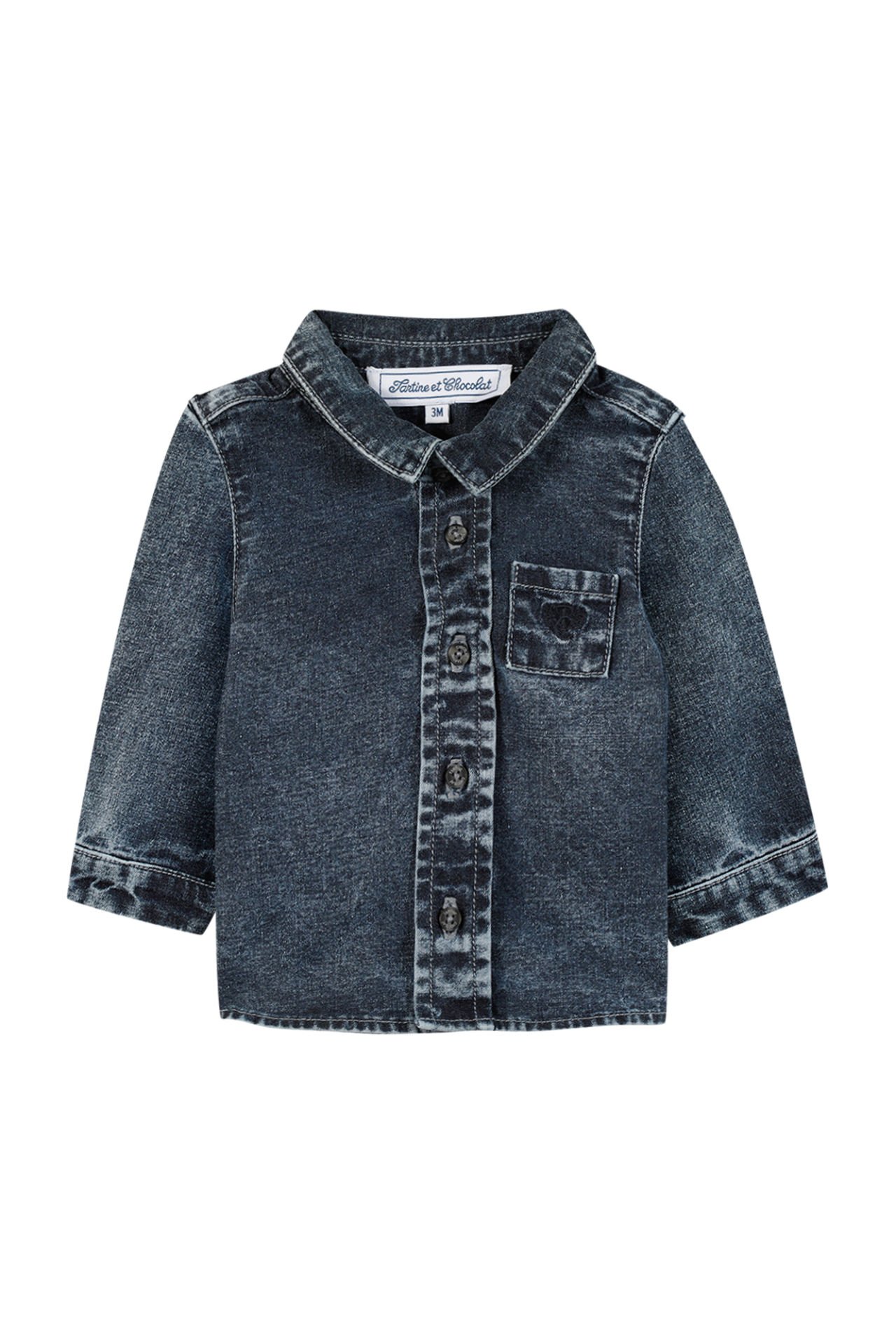 Erkek Bebek Jean Gömlek