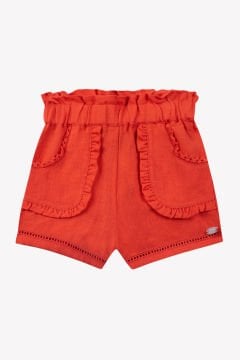 Kız Çocuk Keten Şort