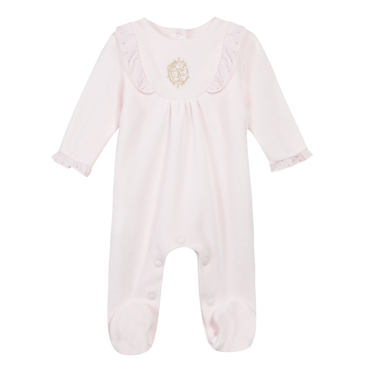 Kız Bebek Kadife Tulum