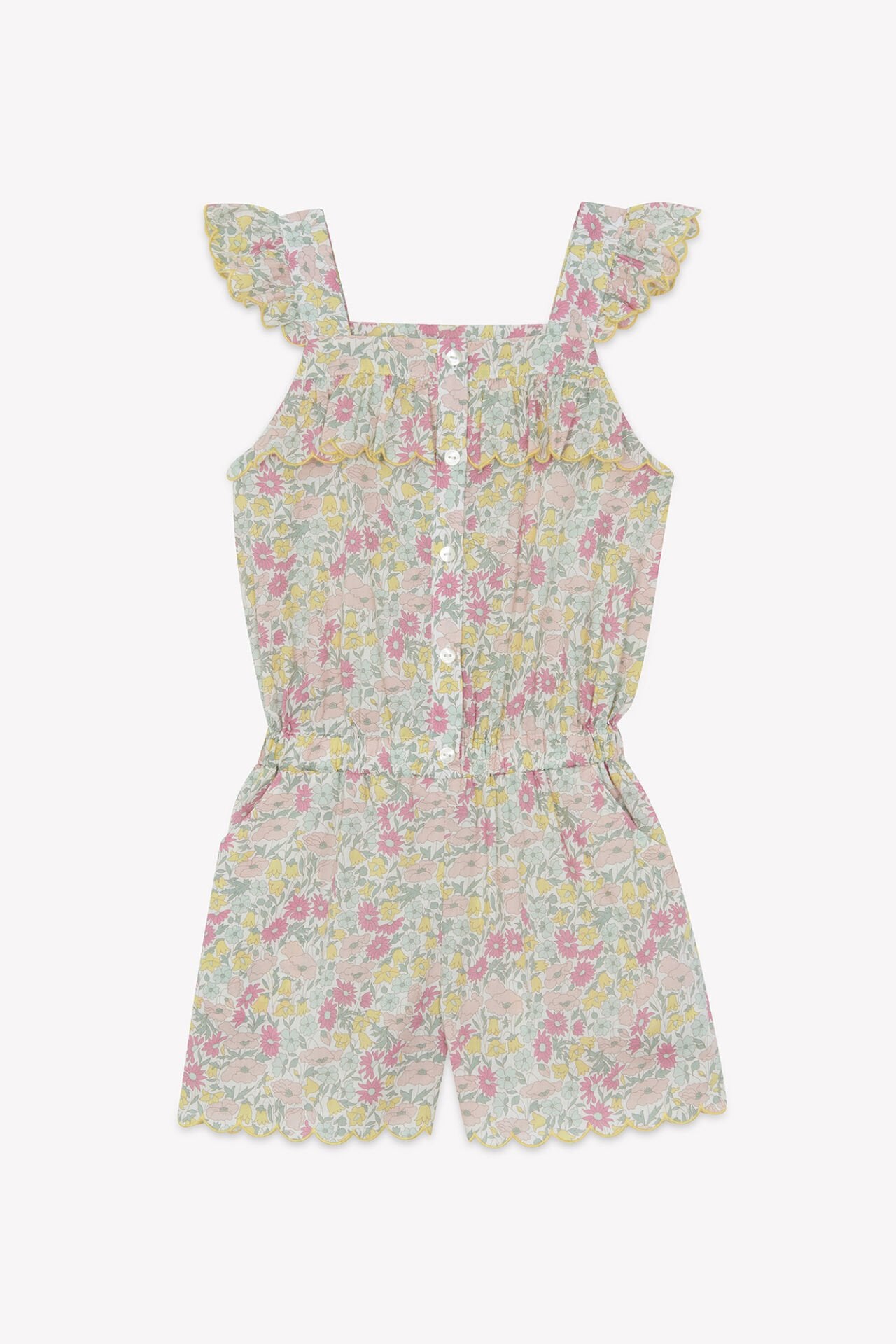 Kız Çocuk Şortlu Kısa Tulum