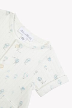 Erkek Bebek Şortlu Kısa Tulum