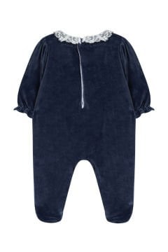 Kız Bebek Fistolu Kadife Tulum