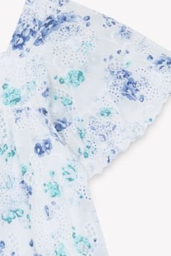 Kız Çocuk Çiçek Desenli Koton Elbise