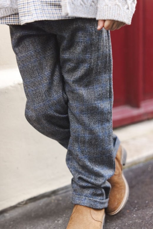 Erkek Çocuk Kareli  Pantalon