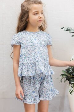 Kız Çocuk Tunik + Şort Set