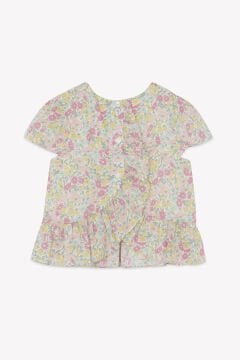Kız Çocuk Çiçek Desenli Tunik + Şort Set