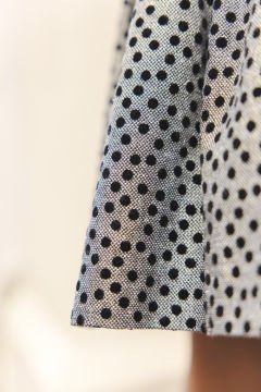 Kız Çocuk Kısa Kollu Puanlı Elbise