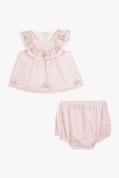 Kız Bebek Tunik + Bloomer Set