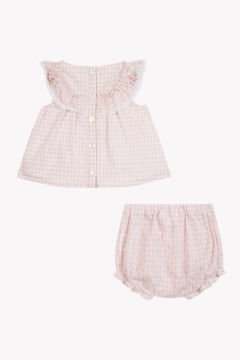Kız Bebek Tunik + Bloomer Set