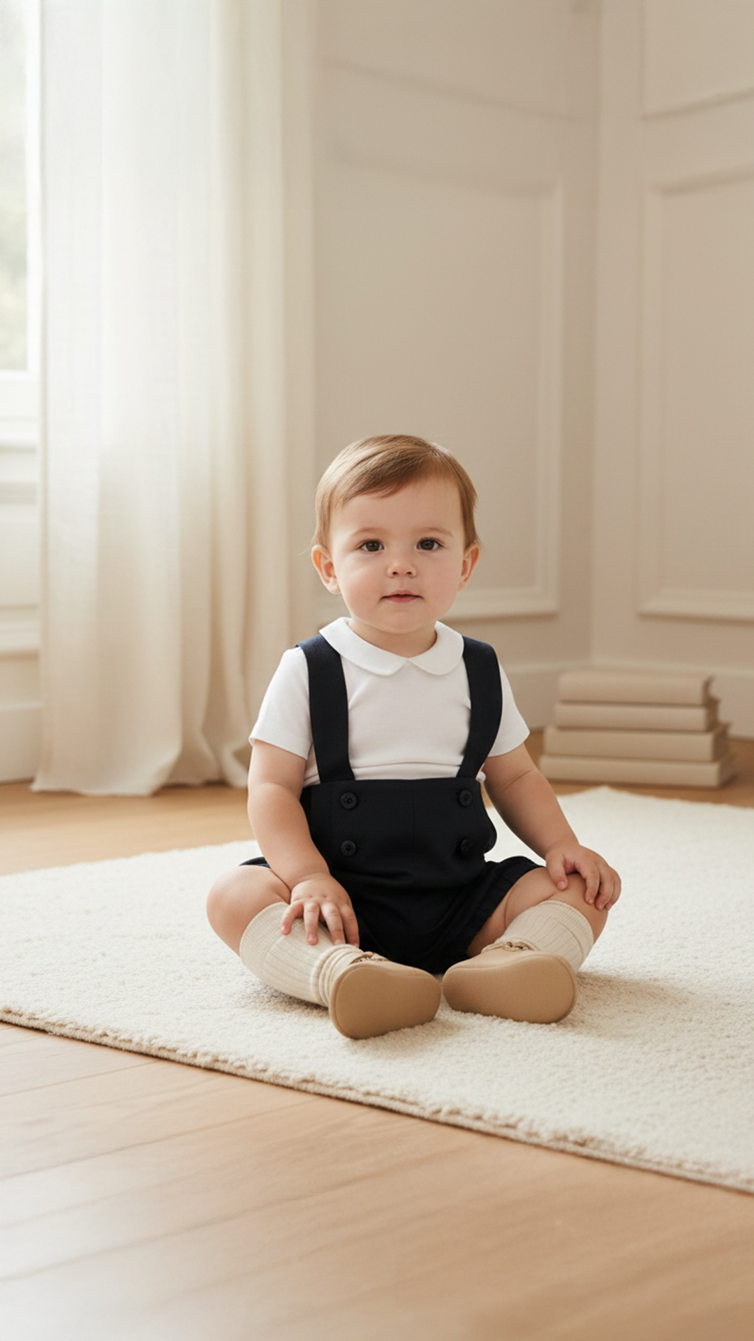 Erkek Bebek Askılı Ceremonie Pantalon
