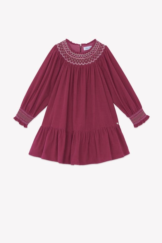 Kız Çocuk İnce Kadife Elbise