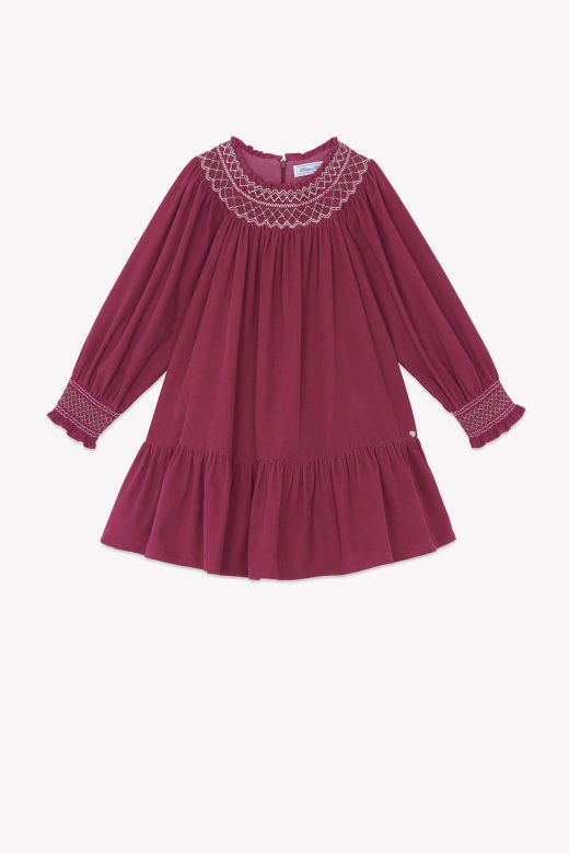 Kız Çocuk İnce Kadife Elbise