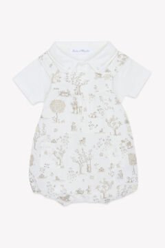 Bebek Body + Şortlu Salopet Set