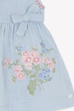 Kız Bebek Nakışlı Elbise