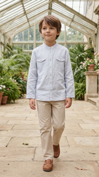 Erkek Çocuk Keten Gömlek