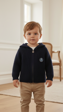 Erkek Bebek Kapüşonlu Hırka