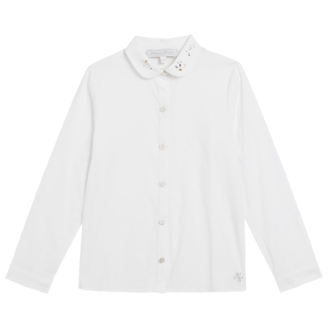 Kız Çocuk Klasik Beyaz Gömlek