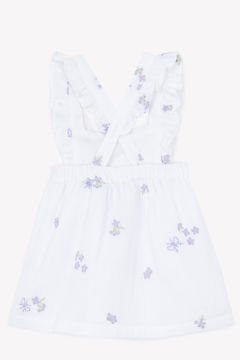 Kız Bebek Askılı Nakışlı Elbise