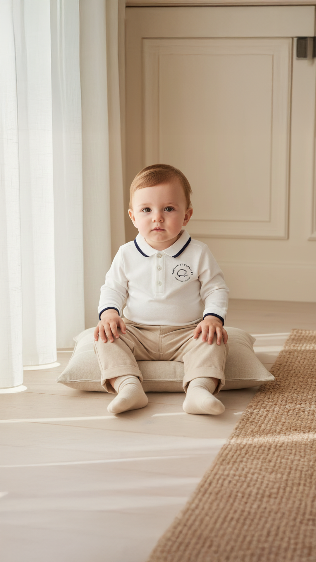 Erkek Bebek Uzun Kollu Polo T-Shirt