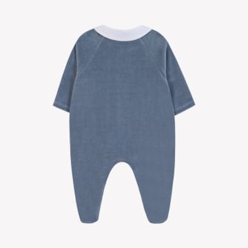 Erkek Bebek Kadife Tulum