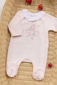 Kız Bebek Kadife Tulum