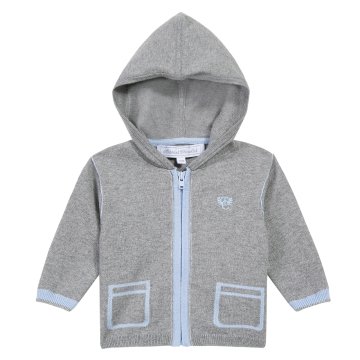 Erkek Çocuk Kapüşonlu Triko Hırka