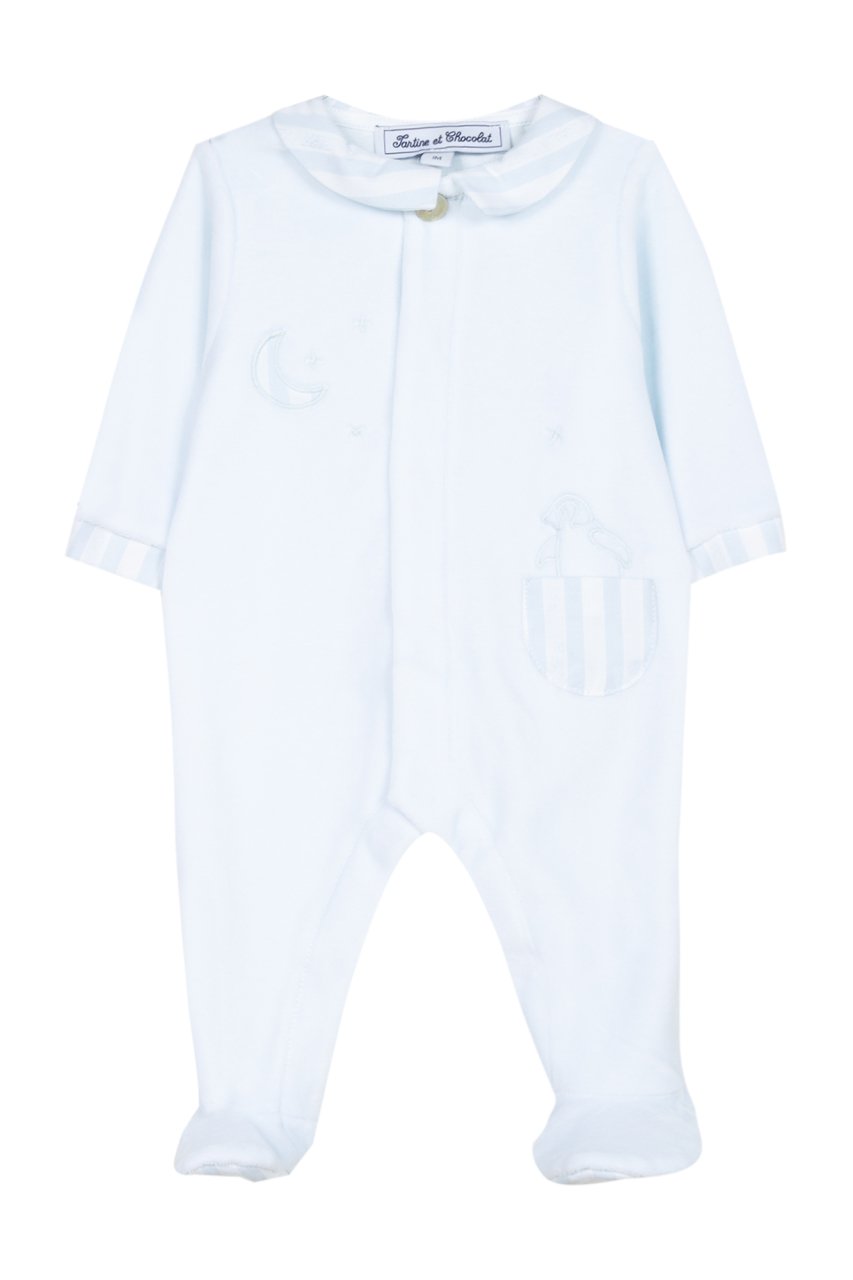 Erkek Bebek Kadife Tulum