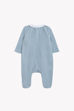 Erkek Bebek Kadife Tulum