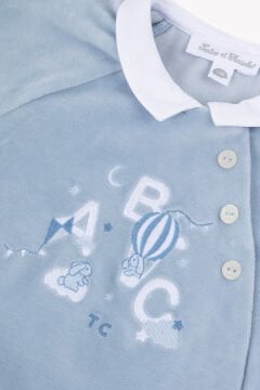 Erkek Bebek Kadife Tulum