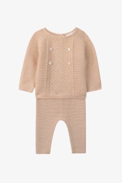 Bebek Triko Bluz+Pantalon Set