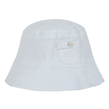 Erkek Bebek Keten Şapka