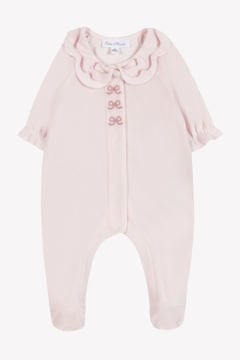 Kız Bebek Nakışlı Kadife Tulum