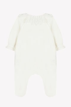 Kız Bebek Dantel Yakalı Kadife Tulum