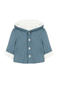 Erkek Bebek Muflonlu Kadife Mont