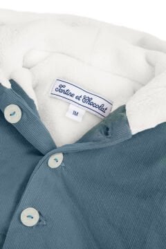 Erkek Bebek Muflonlu Kadife Mont