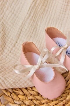 Kız Bebek Fiyonklu Deri Patik