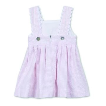 Kız Bebek Pembe Askılı Elbise