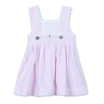 Kız Bebek Pembe Askılı Elbise