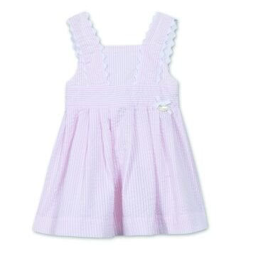 Kız Bebek Pembe Askılı Elbise