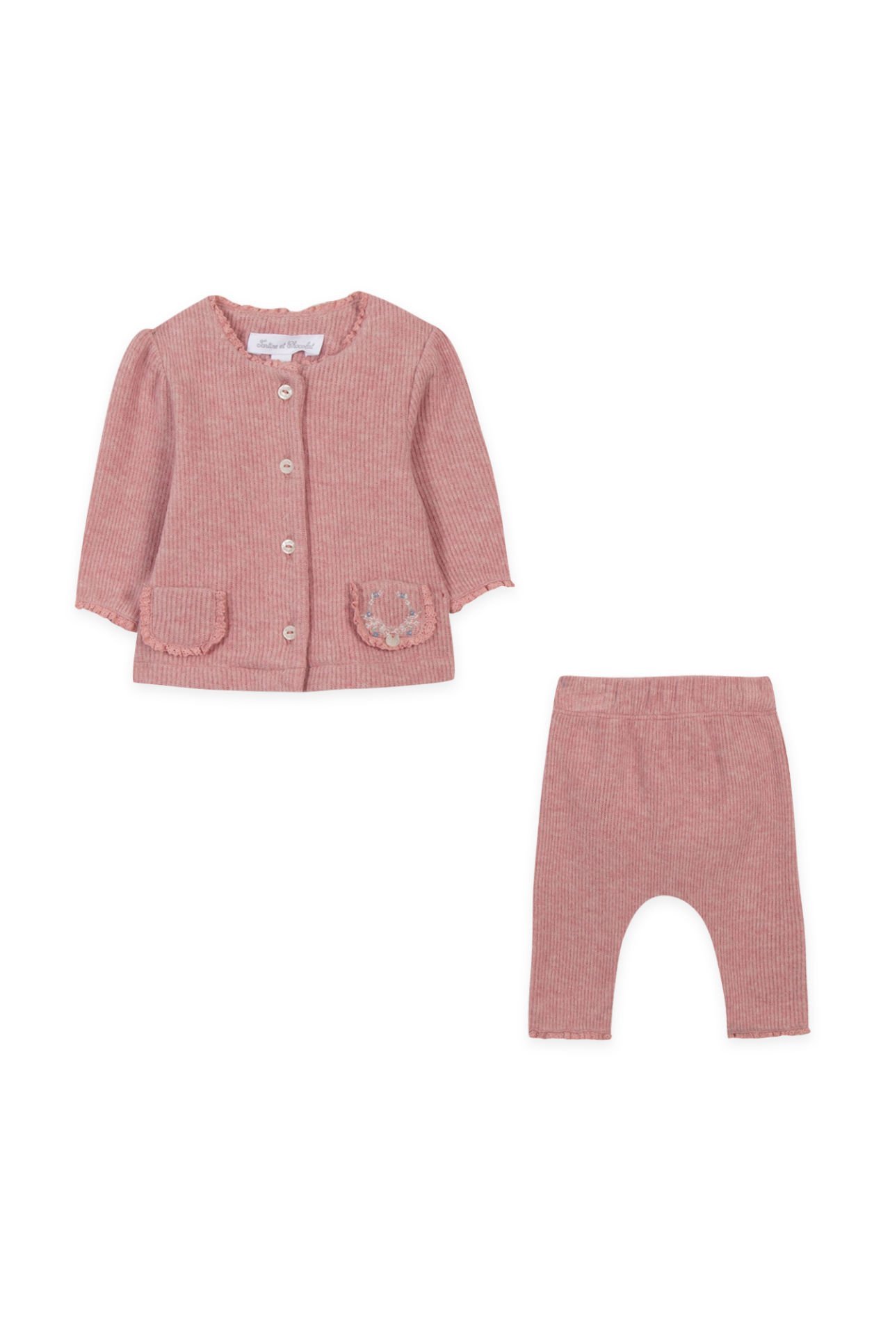 Kız Bebek Bluz + Pantalon Set