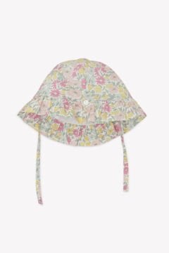 Kız Bebek Çiçek Desenli Şapka