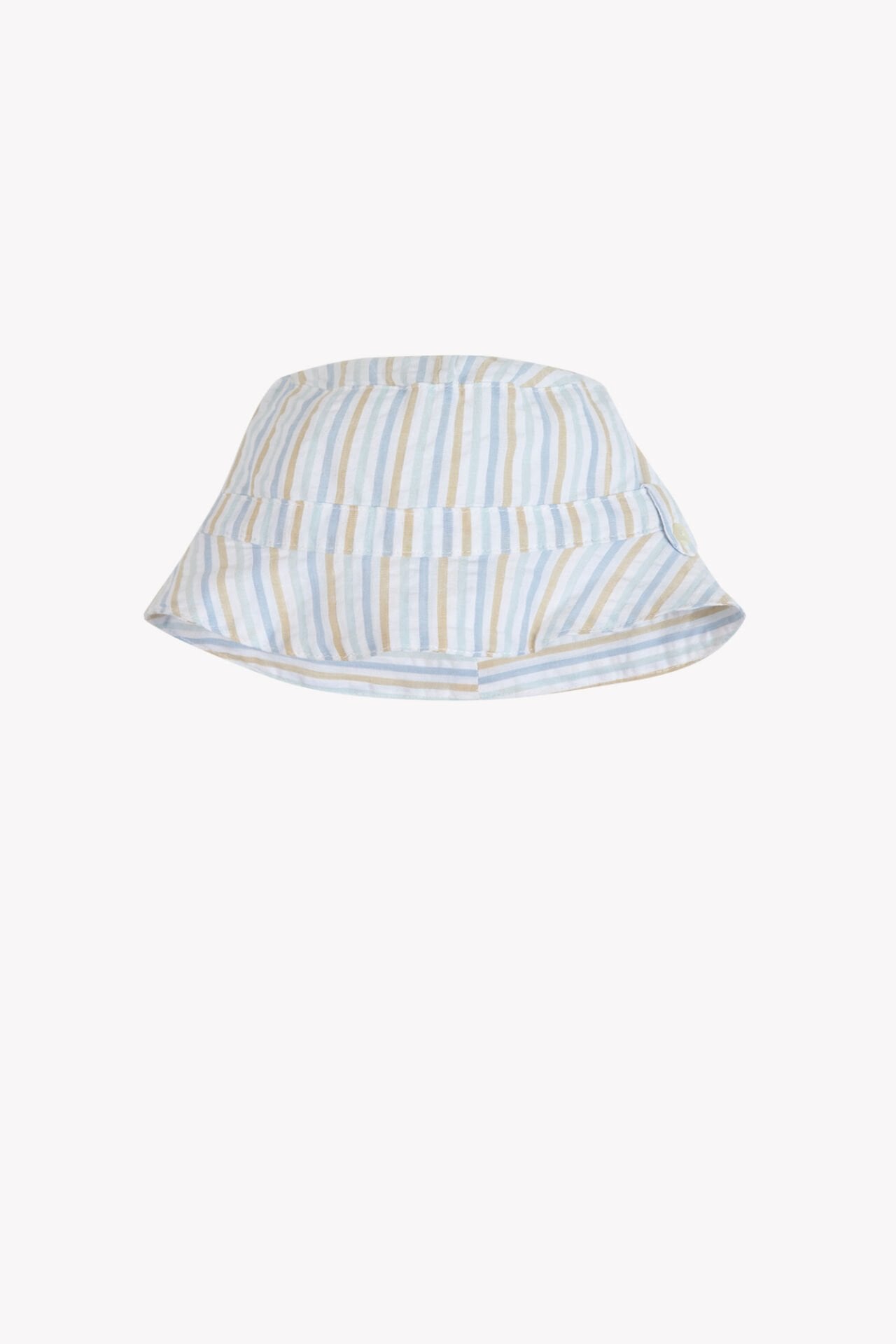 Erkek Bebek Çizgili Coton Şapka
