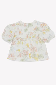 Kız Çocuk Çiçek Desenli Bluz