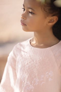 Kız Çocuk Keten Elbise