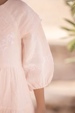 Kız Çocuk Keten Elbise