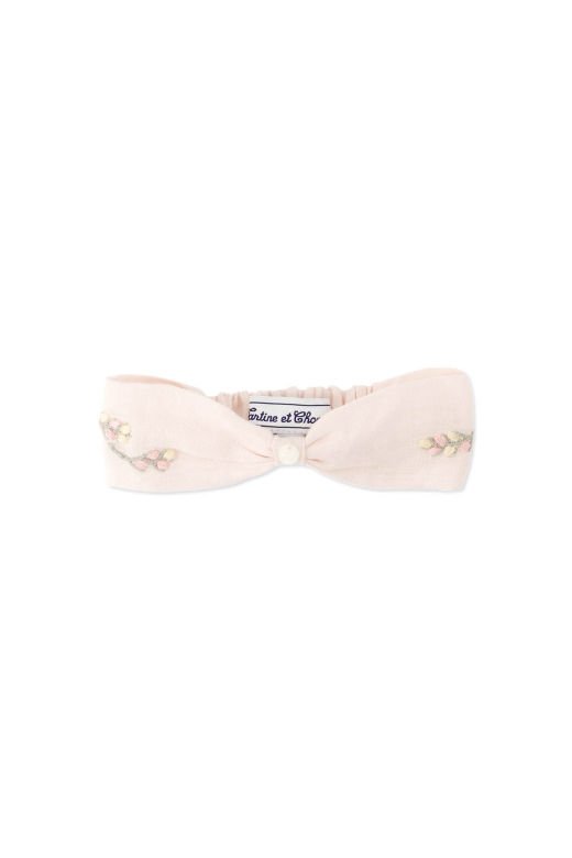 Kız Bebek Keten Saç Bantı