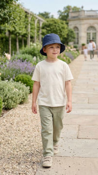 Erkek Bebek & Çocuk Keten Şapka