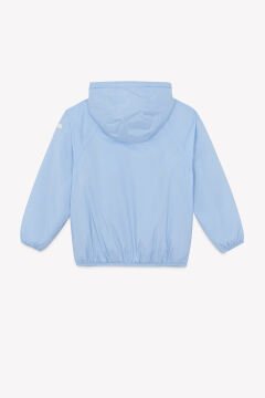 Erkek Çocuk Mavi Kapüşonlu Mevsimlik Mont