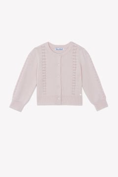 Kız Çocuk Ajurlu Triko Hırka